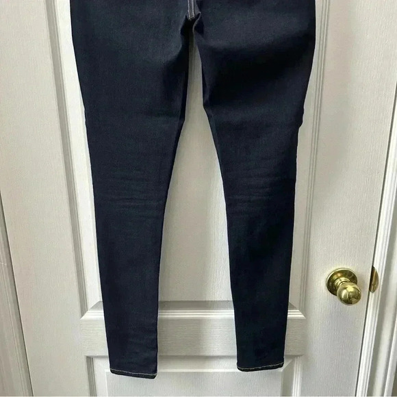 Old Navy Rockstar High Rise Skinny Jeans Dark Wash Blue Denim Size 2/26 - Picture 9 of 15